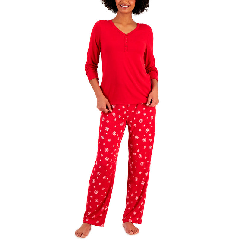 Charter Club 2-Pc Pajama Set Red M