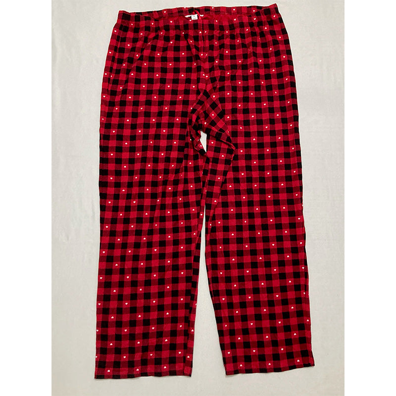 Charter Club 2-Pc. Cotton V-Neck Pajama Set Red XL