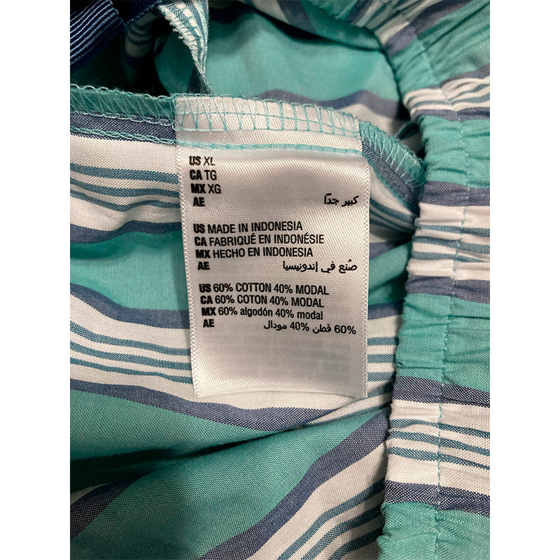 State Of Day Women's Striped Cotton Blend OnlyPajama Pants Multicolor XL