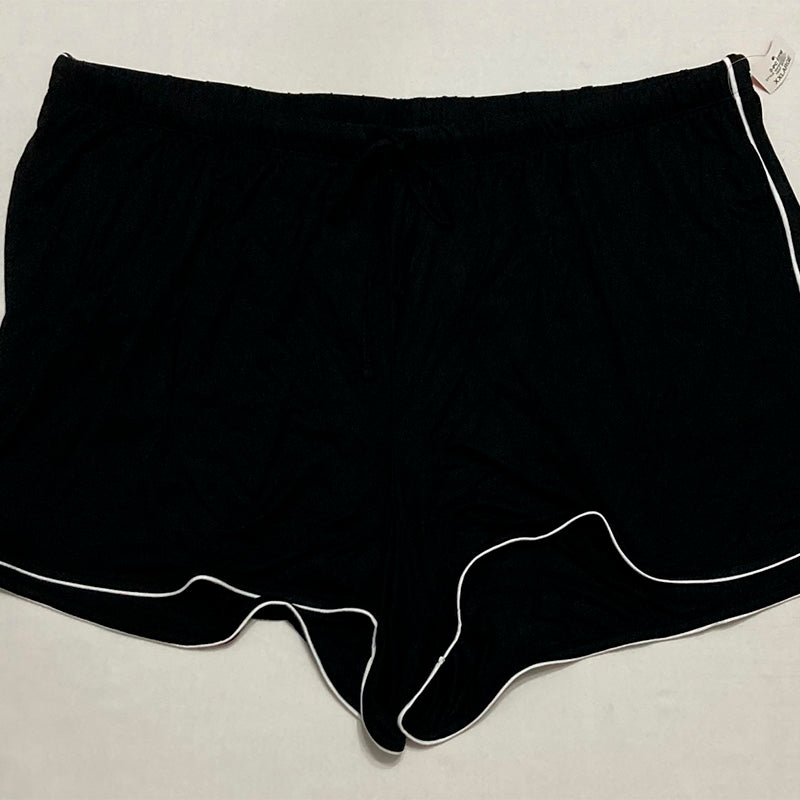 State Of Day Pajama Short Black Plus Size 2XL