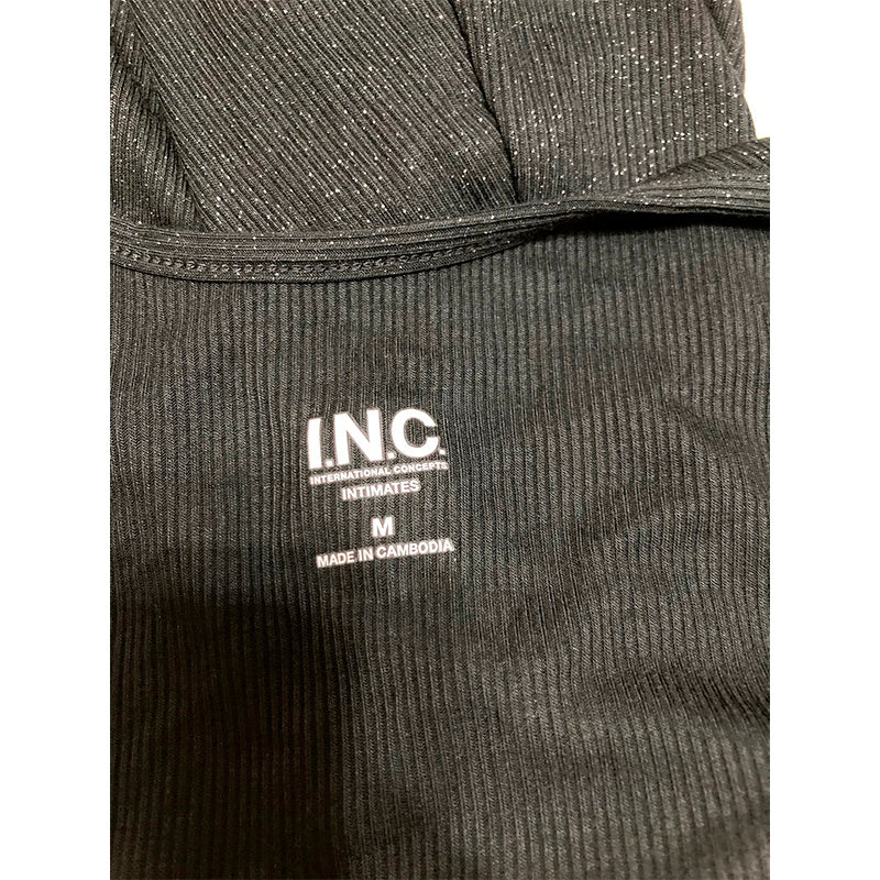 INC Dress Long Spaguetti Straps Black M