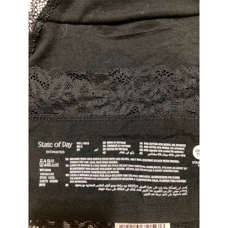 State of day Panties Lace Black L