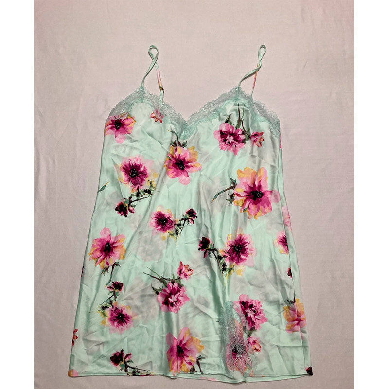 INC Sleepwear Dress Spageutti Straps Multicolor Floral S