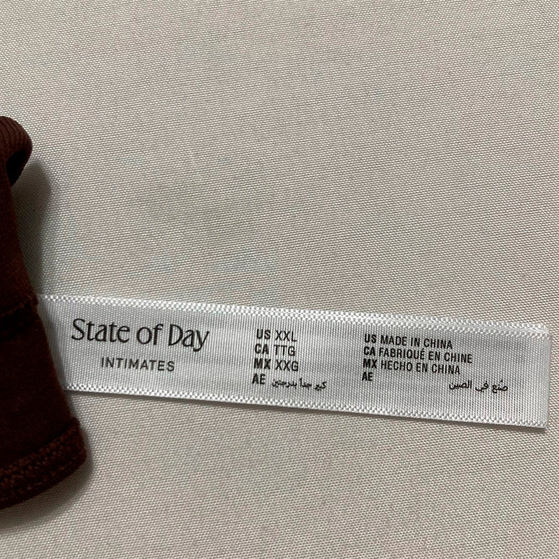 State Of Day Seamless Thong Underwear Brown 2XL