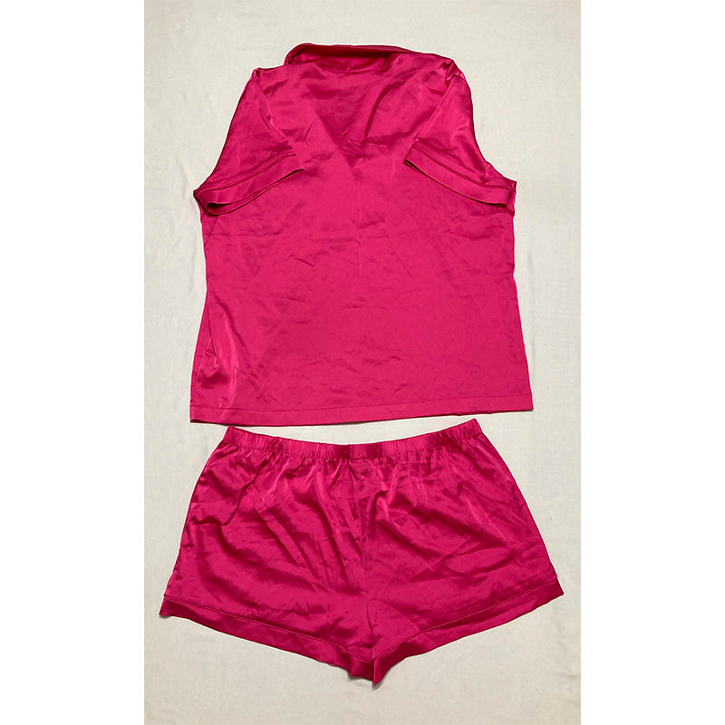 INC Pajama Set Notch Collar Pink L