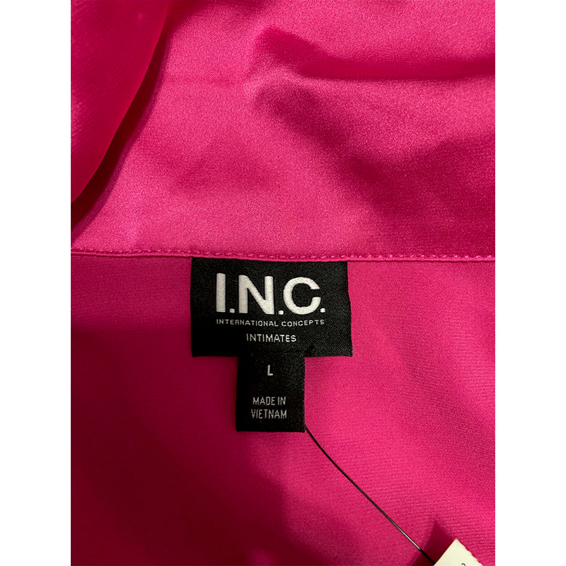 INC Pajama Set Notch Collar Pink L