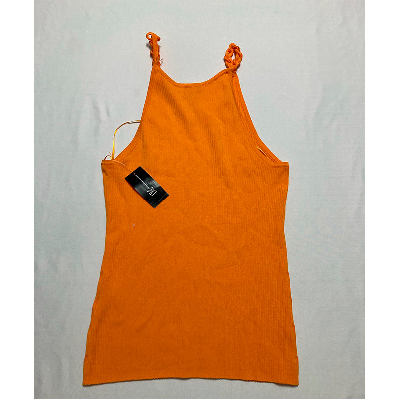 INC Top Sleveeless Round Neck Orange XL
