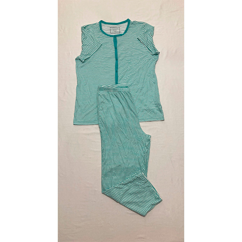 Charter Club Pajama Set Blue Striped S