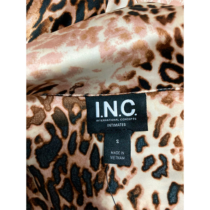 INC Pajama Set Top & Short Animal Print S