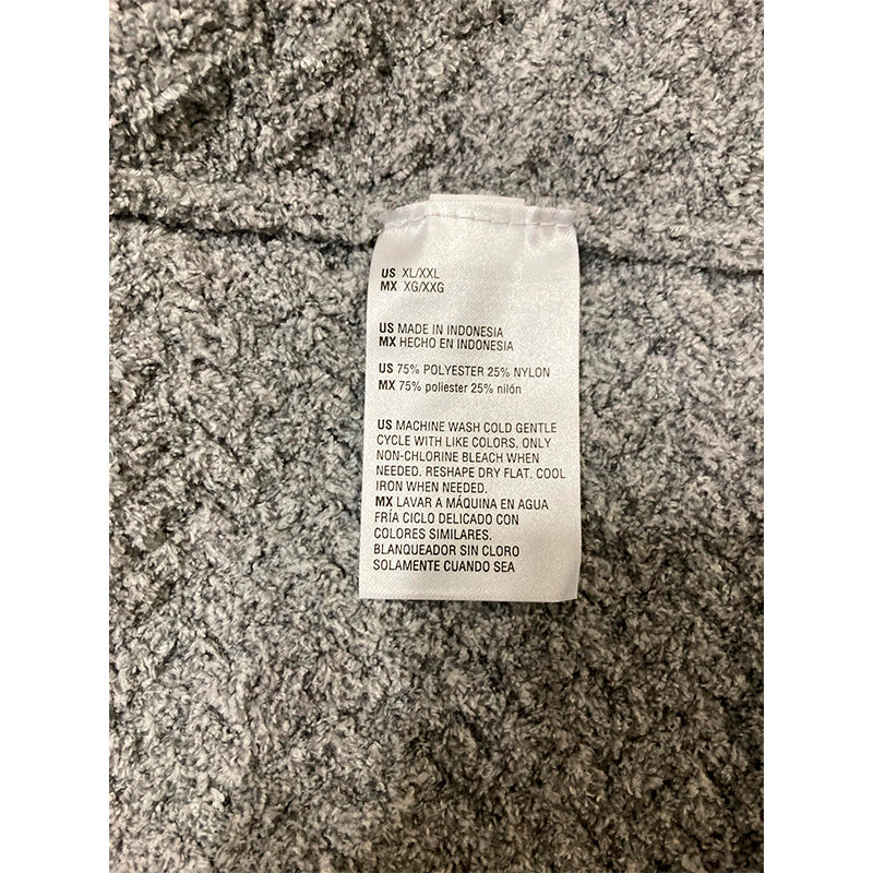 State Of Day Robe Notch Collar Grey XL/XXL