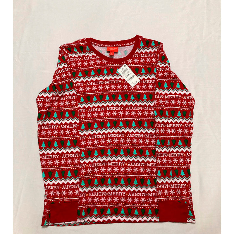 Holiday Lane Pajama Set 2 Piece Multicolor S