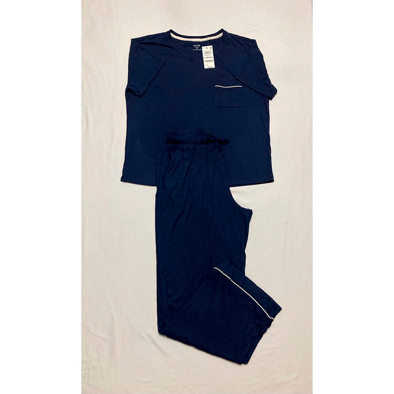 State Of Day Pajama Set 2 Piece Navy XS