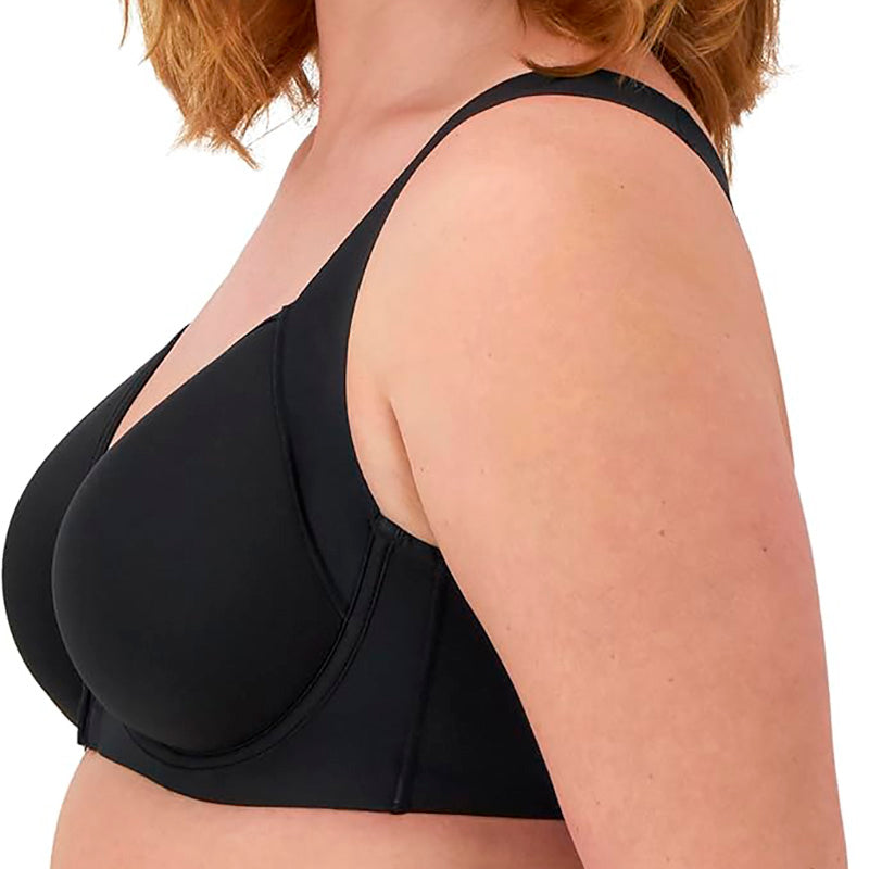 Bali One Smooth U Posture Boost w/EverSmooth Back Underwire Bra Black 36DD