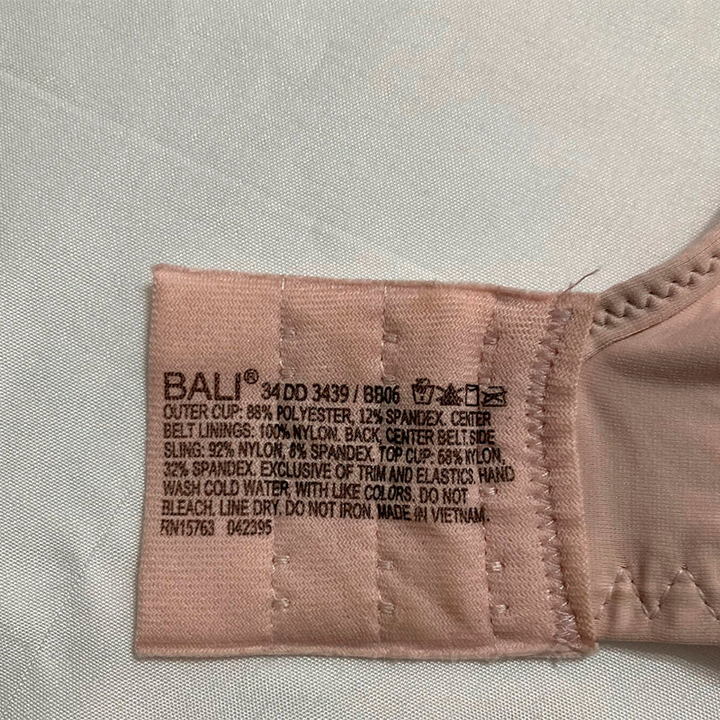 Bali One Smooth Ultra Light Convertible Full Coverage Sandshell 34DD