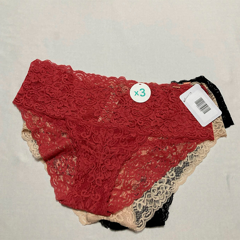 Dorina Lana Brief Panty Set 3 Piece Multicolor L