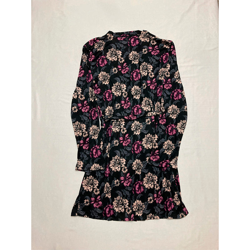 Vince Camuto Pajama Set Robe And Dress Multicolor S