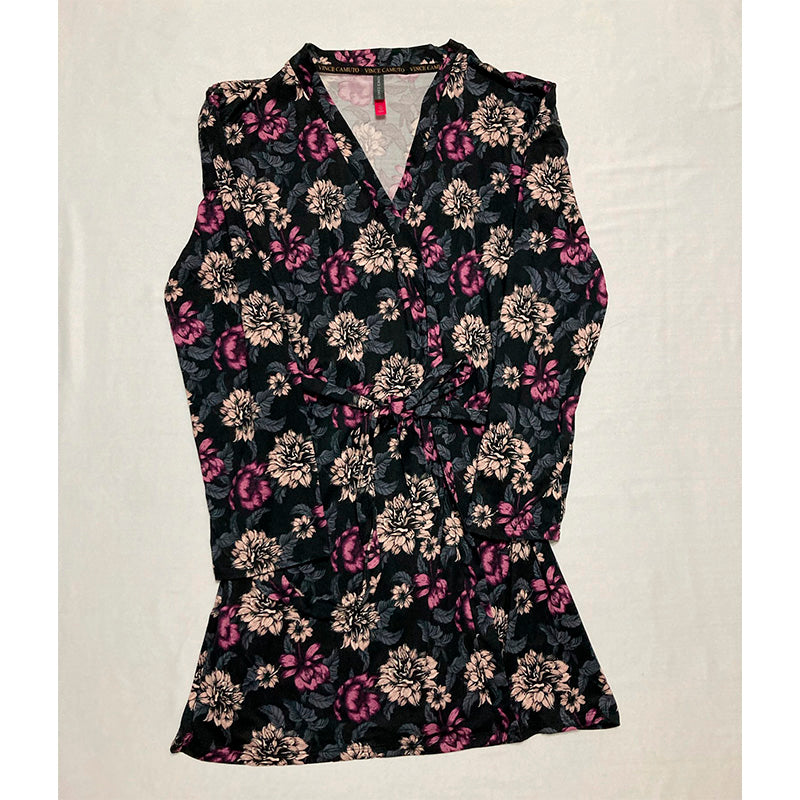 Vince Camuto Pajama Set Robe And Dress Multicolor S