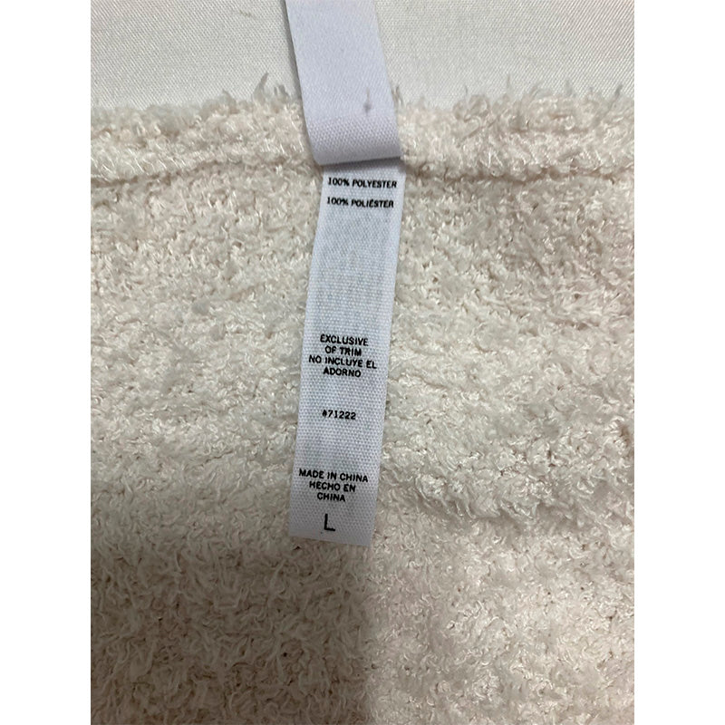 Steve Madden Scoop-Neck Chenille Sleep Tank Top White L