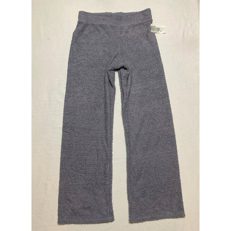 Steve Madden Wide-Leg Chenille Sleep Pants Lilac Grey S