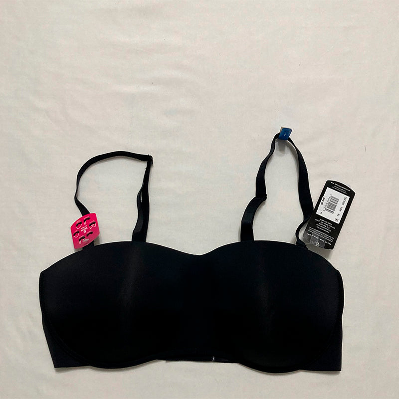 Maidenform Pure Comfort Strapless Wireless Bra Black XL
