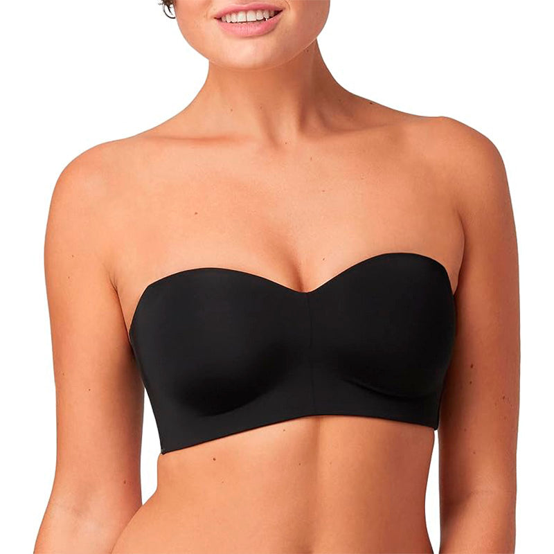 Maidenform Pure Comfort Strapless Wireless Bra Black XL