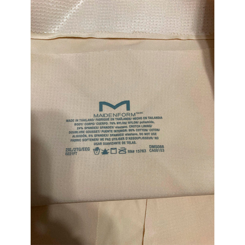 Maidenform Players Shapewear High-Waist Firm-Control Girlshort Transparenr 2XL