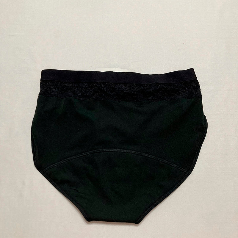 Bali Light Leak Protection Hi-Cut Brief Black M