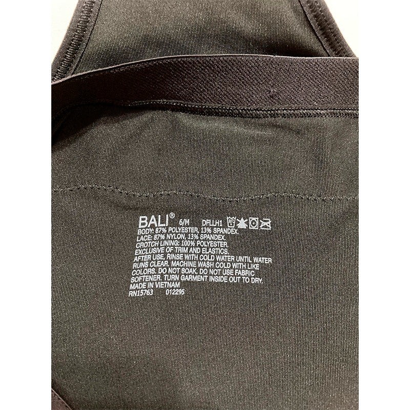 Bali Light Leak Protection Hi-Cut Brief Black M