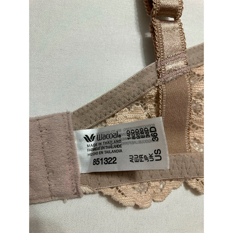 Wacoal Women's Instant Icon Underwire Bra Cafe au Lait Tan 36D