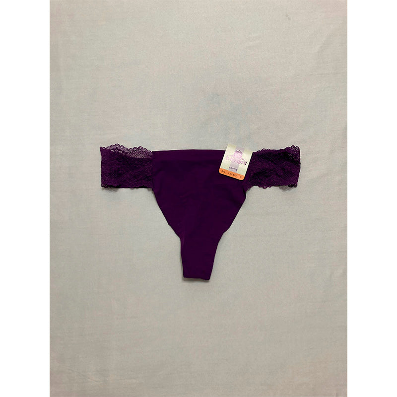 b.tempt'd by Wacoal Women's B.Bare Thong Panty, Grape Royale, Small