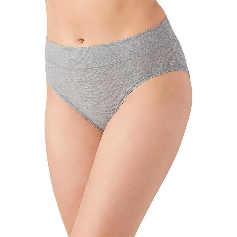 Wacoal Balancing Act Hi Cut Brief Panty Grey Heather S