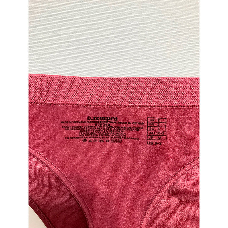 b.tempt'd Comfort Intended Thong Panty Maroon S