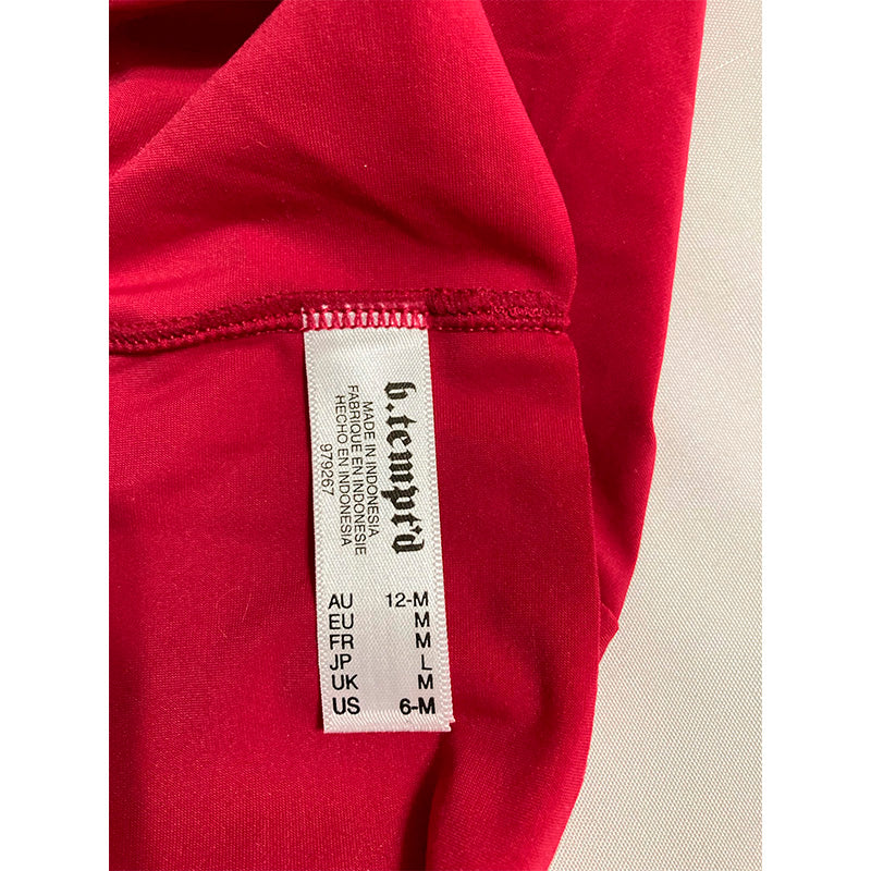 b.tempt'd b.Bare Hi Waist Thong, Persian Red M