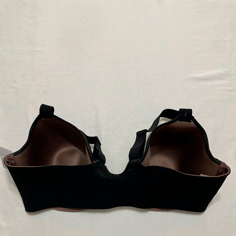 Wacoal Back Appeal Front Close Racerback T-Shirt Bra Black 40DDD