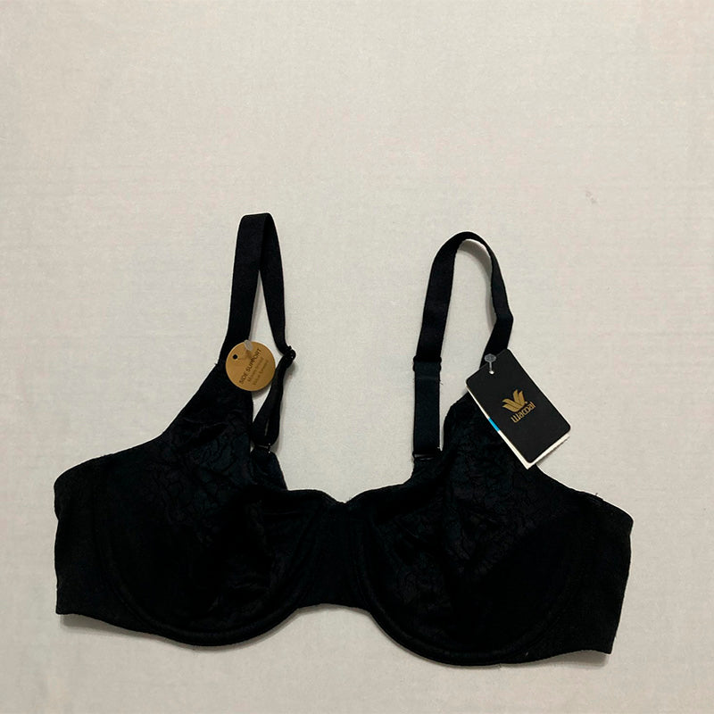 Wacoal Women's Inside Job Unlined Underwire Bra Black 36C
