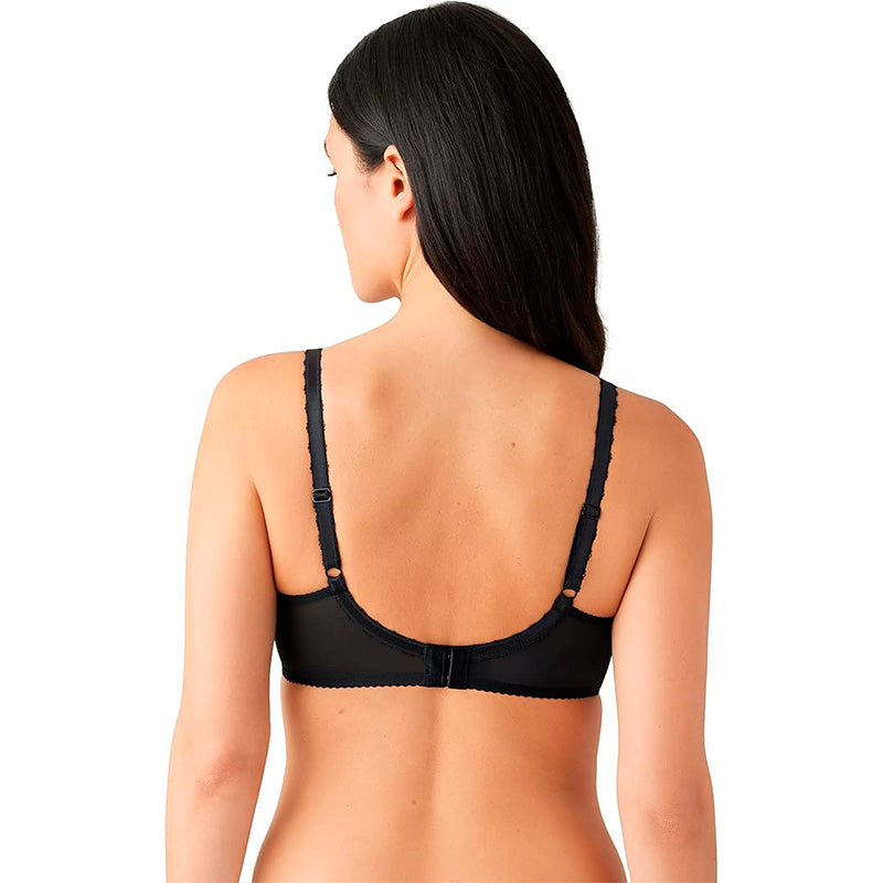 Wacoal Lifted in Luxury Full Figure Lace Unlined Underwire Bra Black 42DDD