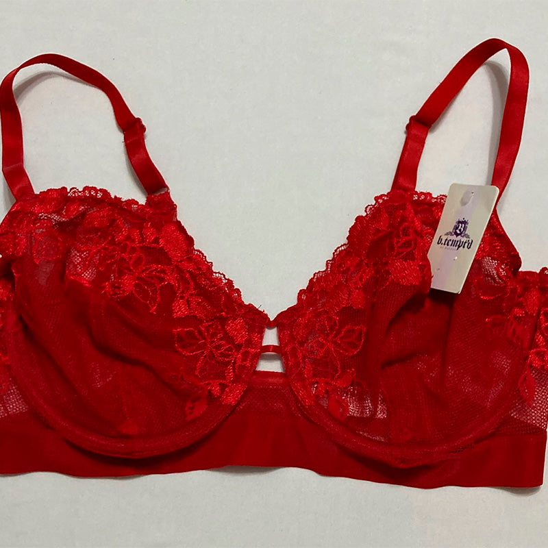 b.tempt'd by Opening Act Underwire Bra Haute Red 36DD