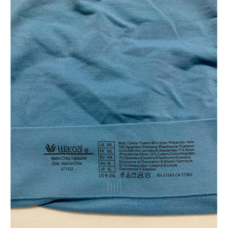 Wacoal Feeling Flexible Seamless Hi Cut Panty Coronet Blue XXL