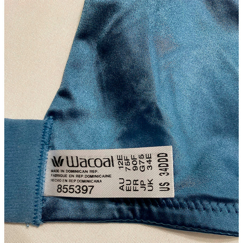 Wacoal Inner Sheen Underwire Bra Coronet Blue 34DDD