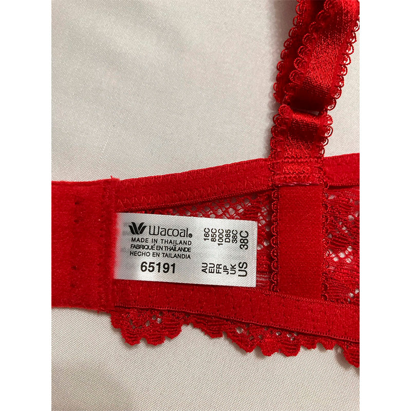 Wacoal Embrace Lace Underwire Bra Equestrian Red 38C