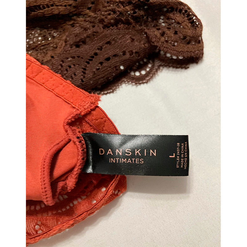 Danskin 2 Pack Top Lace Multicolor L