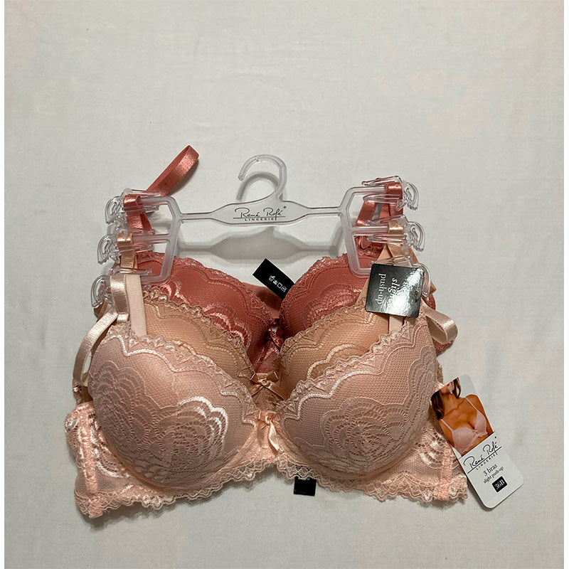 Rene Rofe Slight Push-Up Pack 3 Multicolor 36B