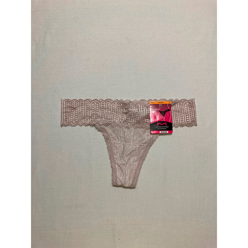 Maidenform Stretch Lace Thong Panty Moving Texture/Gloss 5