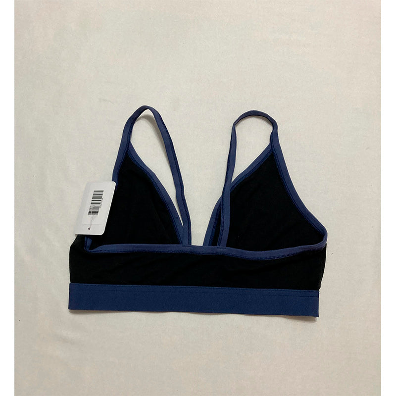 Maidenform Naturally Soft Triangle Bralette Blk/ Classic Style Blu M