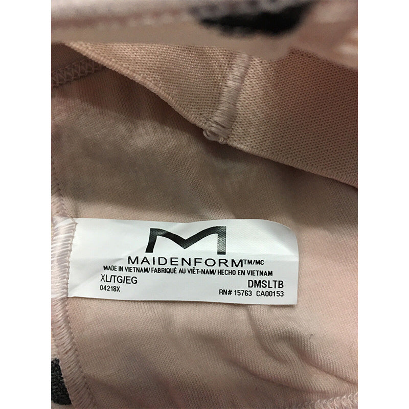 Maidenform All Over Lace Triangle Bralette Modern Dot Sandshell XL