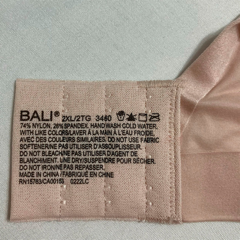 Bali Comfort Revolution Soft Touch Perfect T-Shirt Wirefree Bra Sandshell 2XL