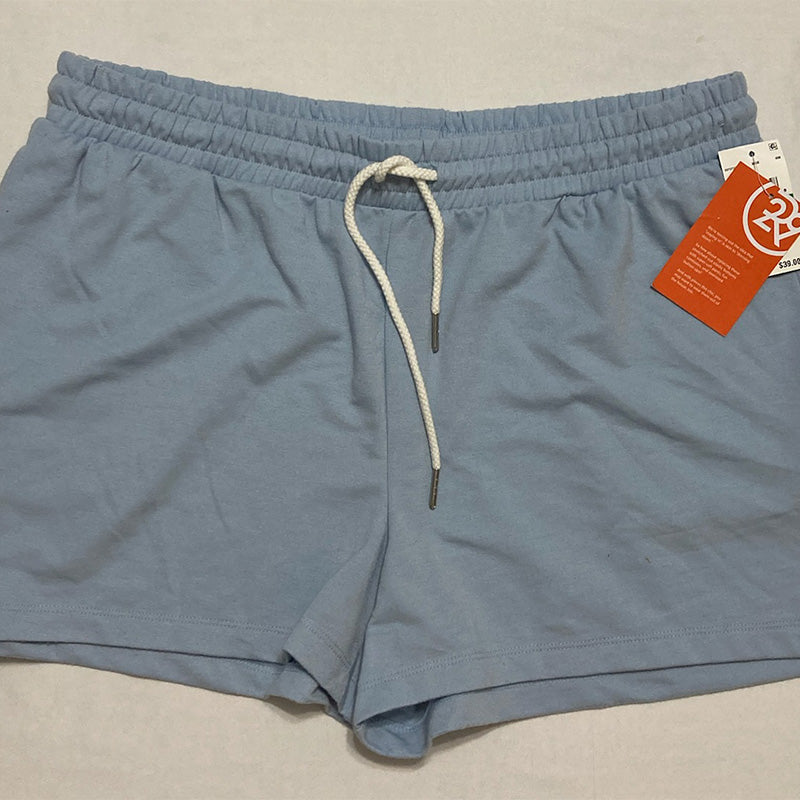 Refinery29 Super Soft French Terry Lounge Shorts Blue L