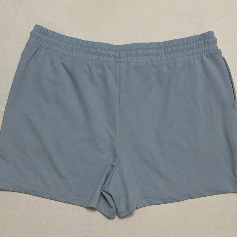 Refinery29 Super Soft French Terry Lounge Shorts Blue L