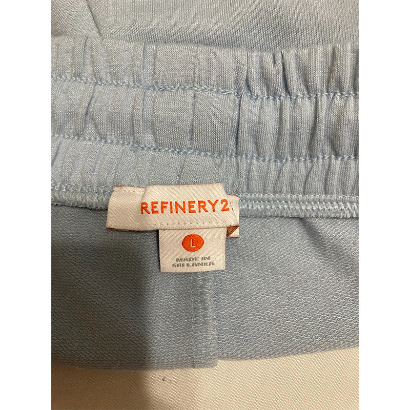 Refinery29 Super Soft French Terry Lounge Shorts Blue L