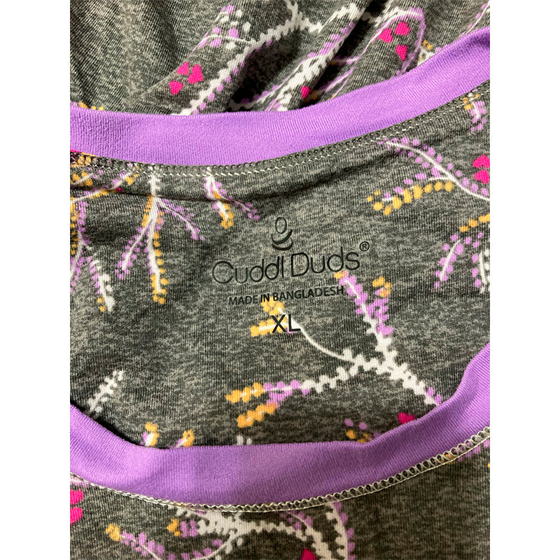Cuddl Duds Short Sleepshirt Multicolor XL